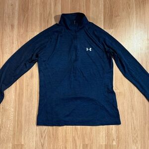 Women's Under Armour UA Tech Twist 1/2 Zip Top - Dark Blue - Size Large